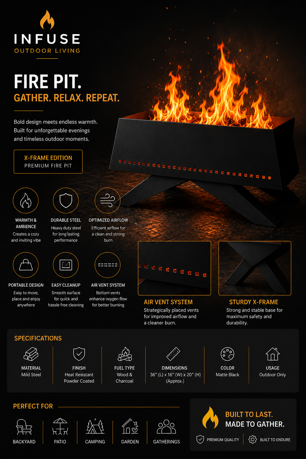 INFUSE Forge X Fire Pit