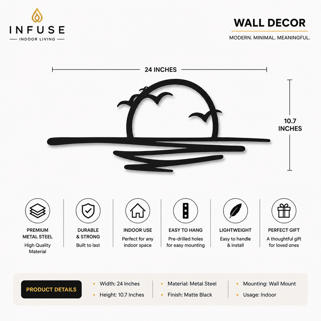 INFUSE Nature Sunset Horizon Wall Art